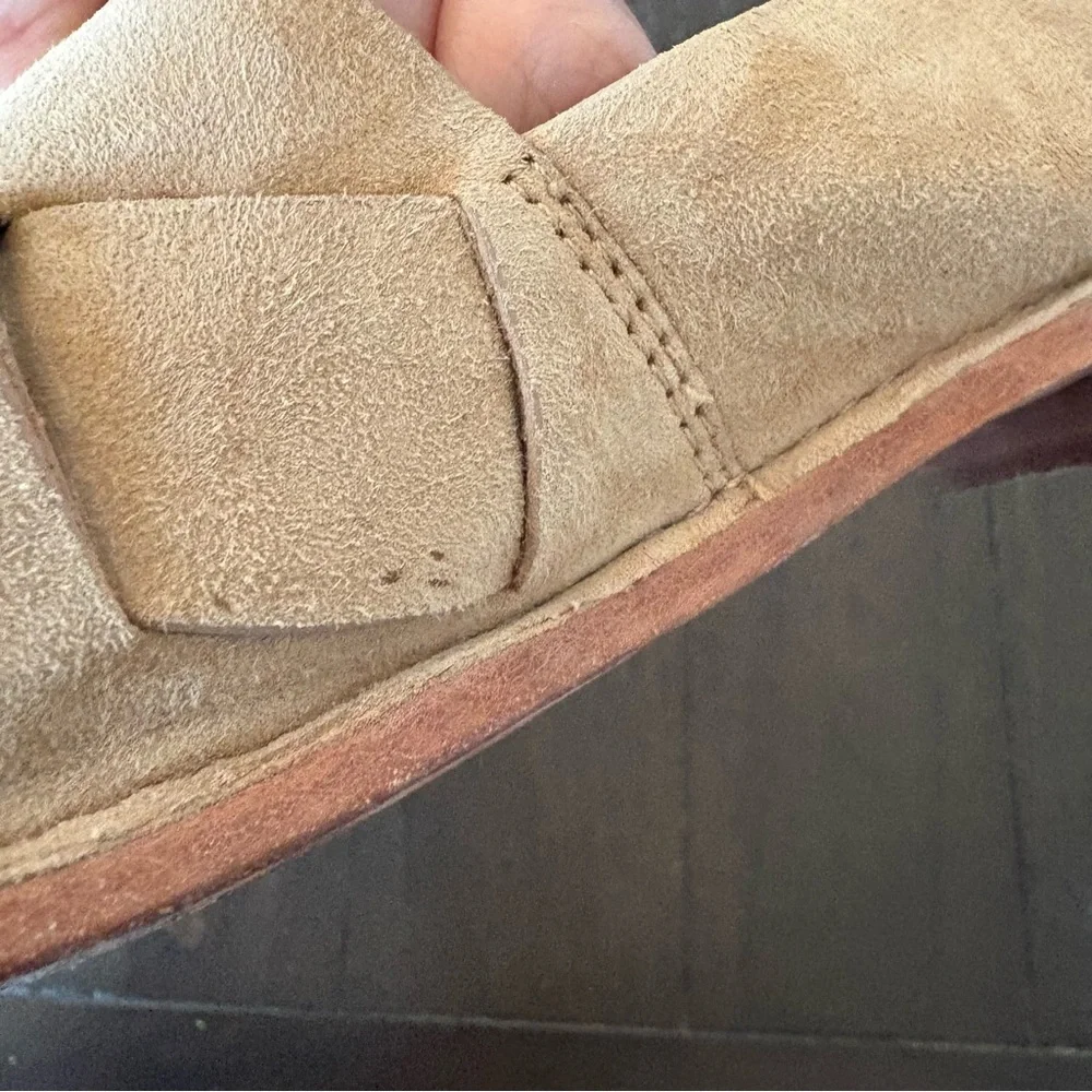 Aerin‎ for Anthro Sahara Hawley Suede Leather Woven Loafers Flats 7.5